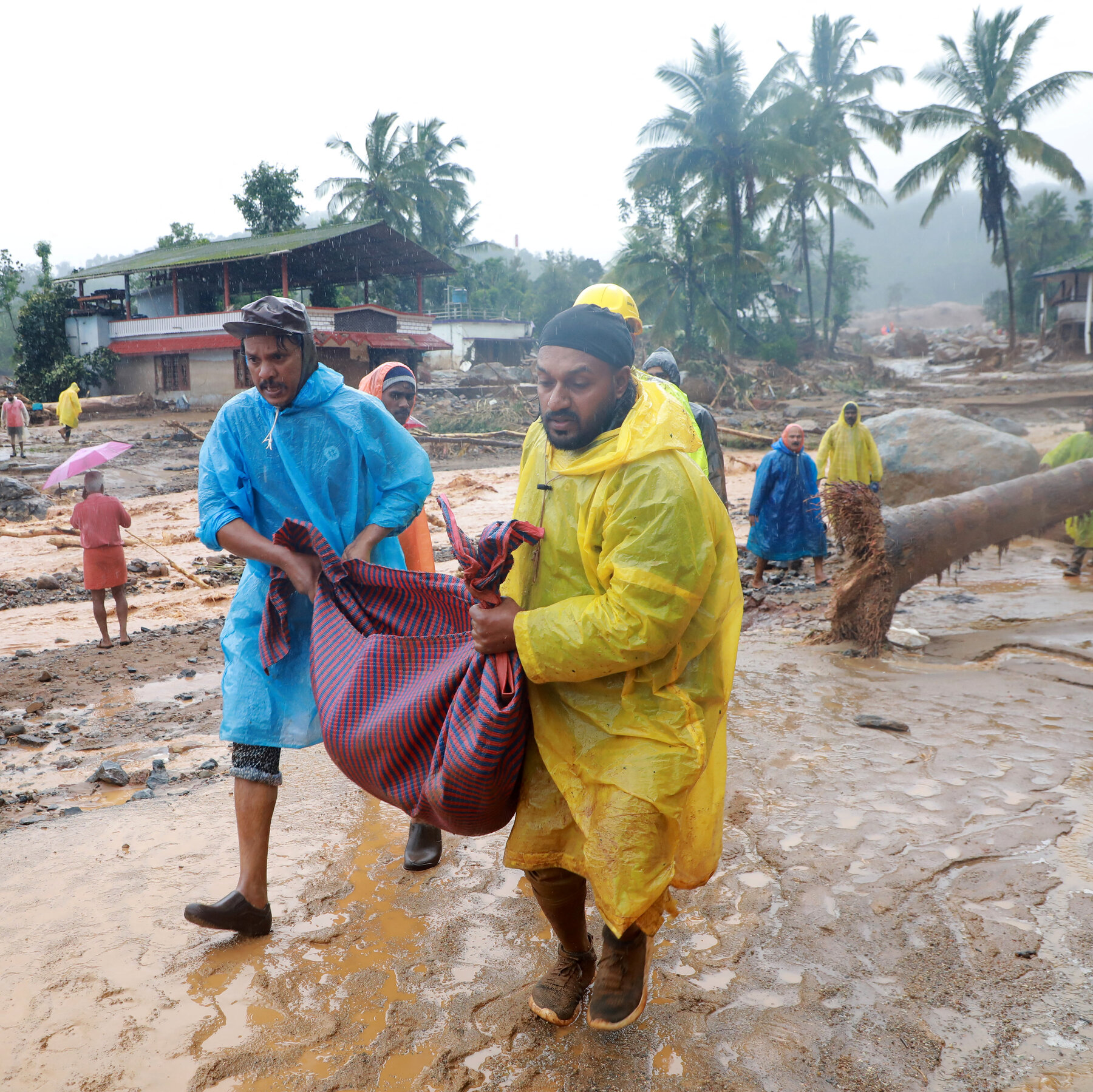 Landslides Hit Kerala in India, Killing More Than 60