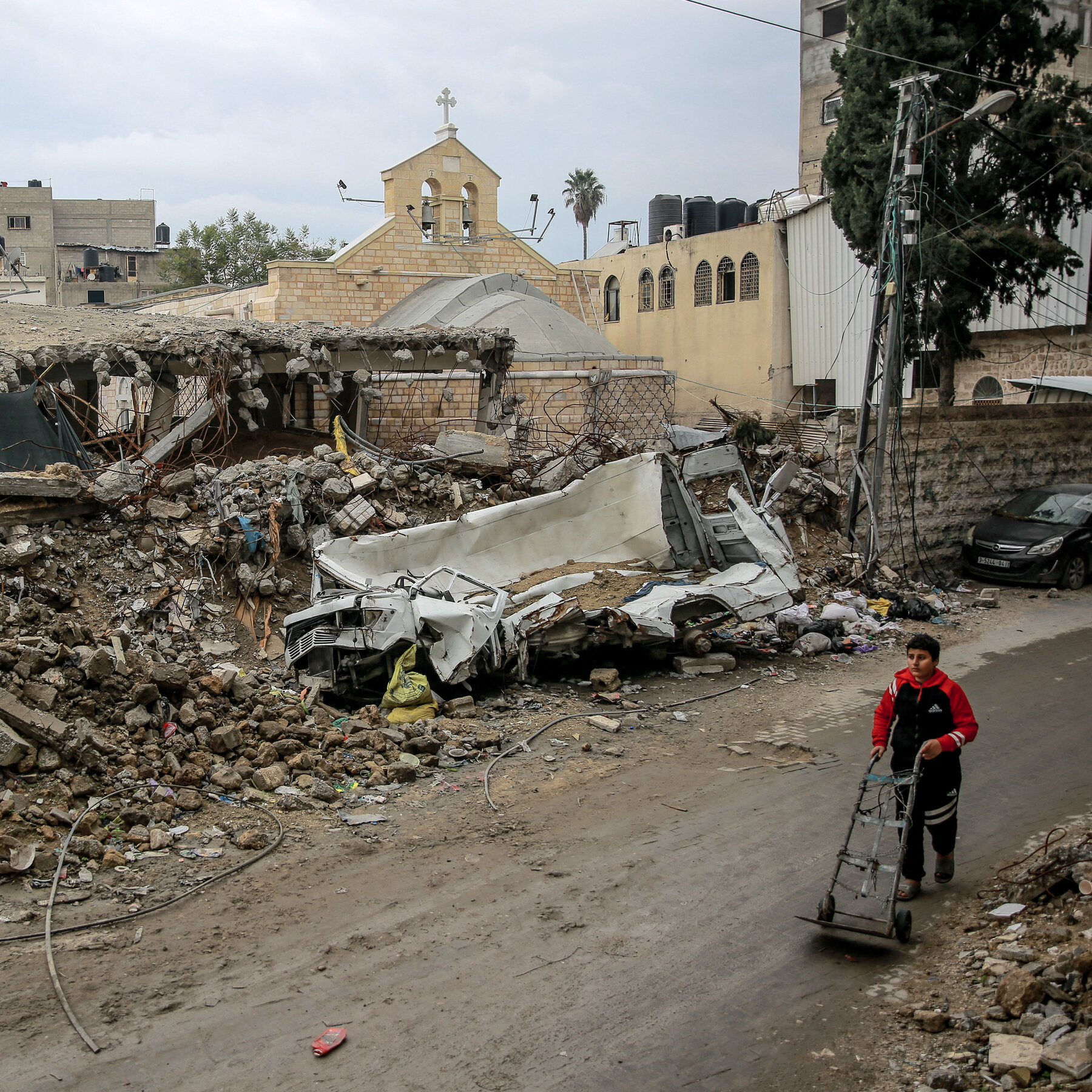 Christians in Gaza, Huddled in Churches, Celebrate Christmas